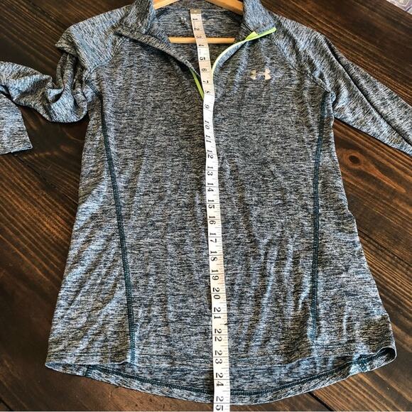 Under Armour 1/2 Zip Jacket Womens Athletic Heat Gear Pullover Lightweight - Picture 6 of 9